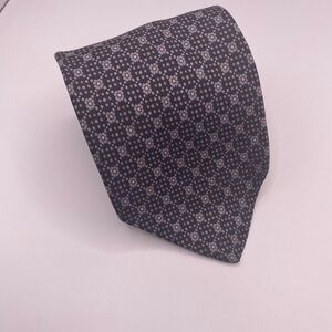 Dior Men's Tie - Navy and White Floral Missing Label See Pics